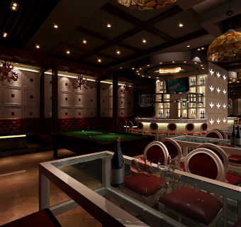 欧式酒吧CAD施工图，酒吧CAD建筑图纸下载