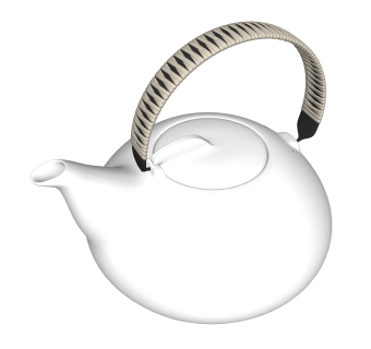 茶壶草图大师模型，茶壶SU模型下载