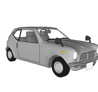 现代汽车免费su模型，现代汽车sketchup模型，汽车su素材下载