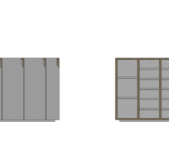 现代简约鞋柜草图大师模型，鞋柜sketchup模型