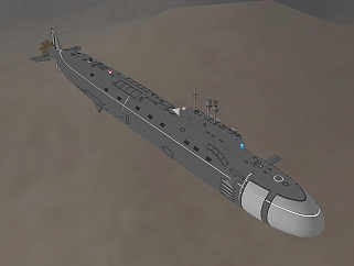 核潜艇sketchup模型，核潜艇skp模型下载