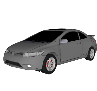 现代汽车免费su模型，现代汽车sketchup模型，汽车草图大师素材下载