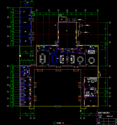 仿四合院建筑施工图，四合院CAD建筑图纸下载