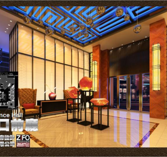 四季茗茶施工图，茶店CAD建筑图纸下载