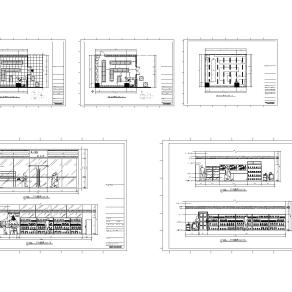 小型超市施工图方案,超市CAD图纸dwg文件下载