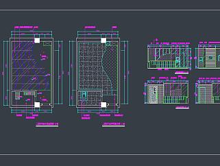 现代KTV包房CAD施工图，KTVCAD建筑图纸免费下载