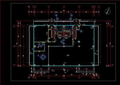 办公空间施工图效果图CAD图纸，办公室cad设计图纸下载