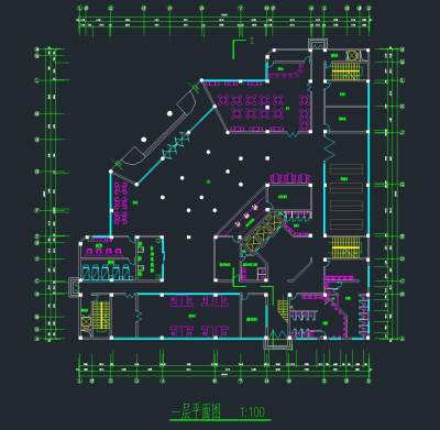 某宾馆建筑方案图，宾馆CAD施工图纸下载