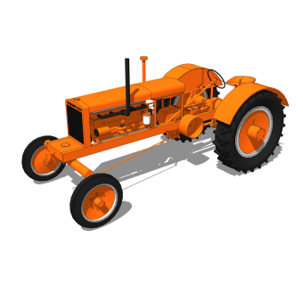 现代农业机械设备su模型，农用机械skb文件下载