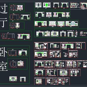 展厅背景墙立面图CAD图集，展厅背景墙施工图纸下载