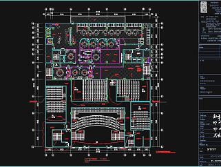 巨幕影院施工图纸，巨幕影院CAD设计图