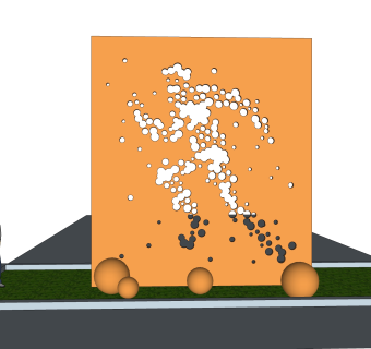 运动人物雕塑su模型,摆件草图大师模型下载