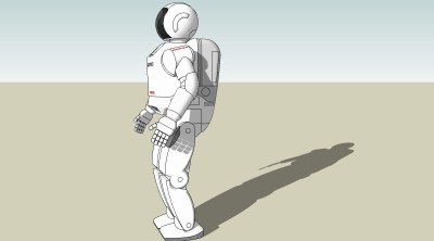 现代机器人游戏角色草图大师模型，游戏角色sketchup模型下载