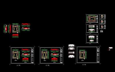 中式四合院建筑方案图施工图CAD图纸下载