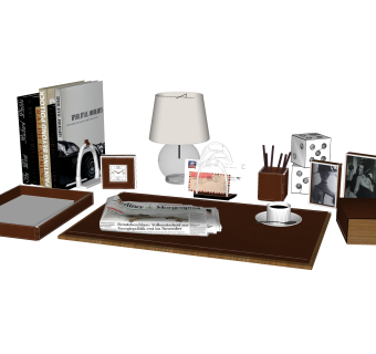 北欧桌面摆件草图大师模型,现代装饰品su模型下载