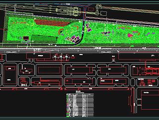 某厂区景观绿化设计方案及施工图CAD图纸下载