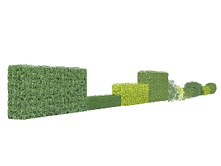垂直<em>绿化</em>植物墙su模型下载，绿植背景墙草图大师模型