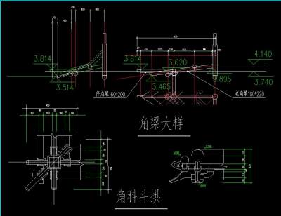 仿古亭CAD施工图，仿古亭CAD建筑图纸下载