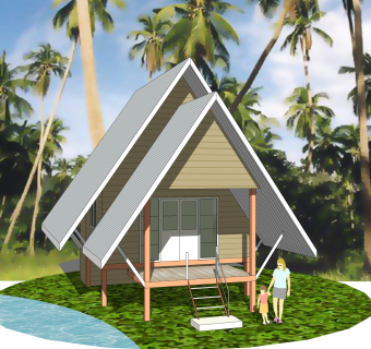 欧式小木屋草图大师模型下载，别墅居住sketchup模型分享