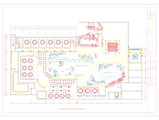 大观园家常菜馆CAD建筑设计图纸下载
