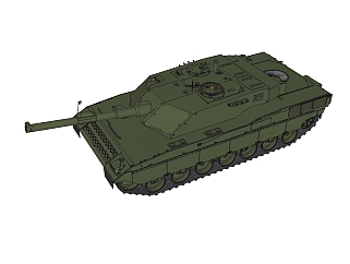 <em>意大利</em>C1阿瑞特坦克草图大师模型，坦克SU模型下载