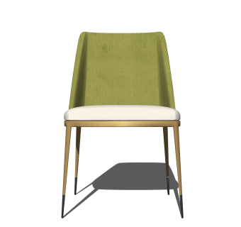 创意轻奢单人沙发椅草图大师模型，沙发SU模型下载