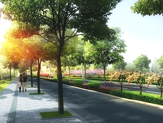 滨江特色城市廊道景观规划设计方案