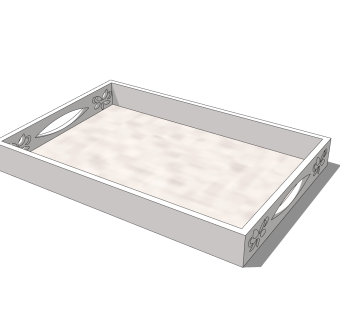  现代托盘草图大师模型，托盘SU模型下载