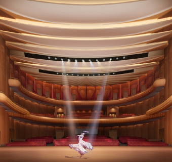 江苏常州传媒中心大剧院施工图CAD图纸，剧院cad设计图纸下载