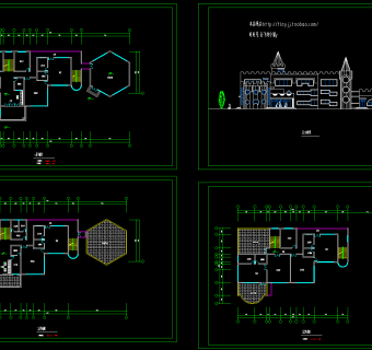 幼儿园CAD施工图，幼儿园CAD建筑图纸下载
