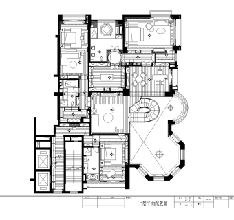 现代豪华复式样板房施工图（含实景）cad图纸下载