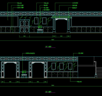 中餐厅建筑设计图，餐厅建筑工程图纸下载