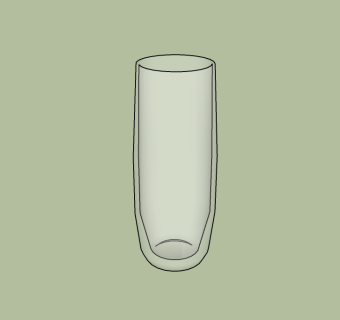 玻璃杯草图大师模型，杯子sketchup模型下载