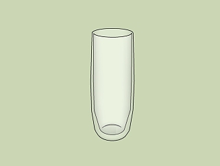 玻璃杯草图大师模型，杯子sketchup模型下载