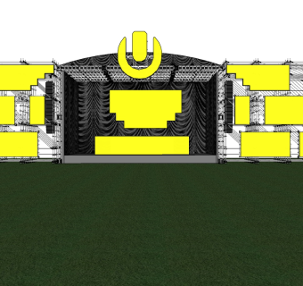 现代艺术舞台草图大师模型，舞台sketchup模型下载