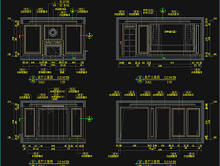 别墅样板间室内施工图，样板间装饰CAD施工图纸下载