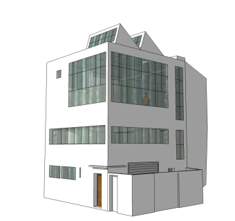 柯布西耶奥泽方工作室及寓所草图大师模型下载、奥泽方工作室及寓所su模型下载