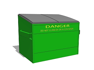 现代垃圾桶垃圾箱su模型下载，垃圾箱草图大师模型下载