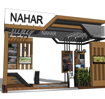 中式大门门头草图大师模型，大门门头sketchup模型免费下载