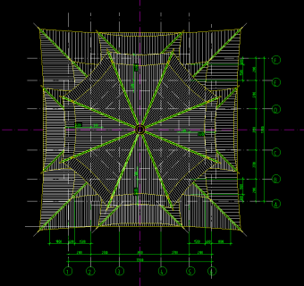 文昌阁古建筑施工图，文昌阁建筑CAD图纸下载