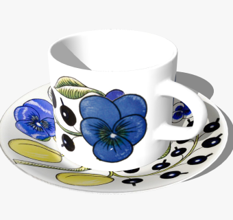  现代精品餐具草图大师模型，精品餐具sketchup模型下载