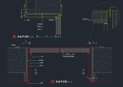 实木门施工图CAD大样，实木门CAD图纸下载