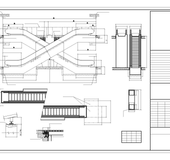 奥的斯自动扶梯大样图CAD工程图纸免费下载