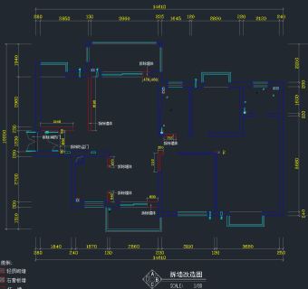 精品原创室内施工CAD模块，家装室内CAD施工图纸下载