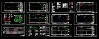 工厂厂房车间电气施工图CAD图纸