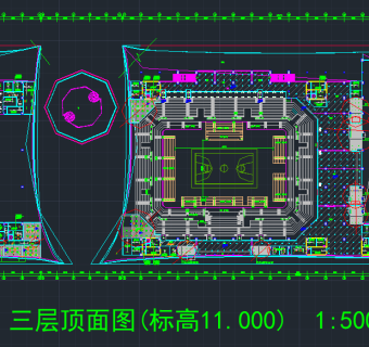 体育馆装修图cad施工图下载、体育馆装修图dwg文件下载