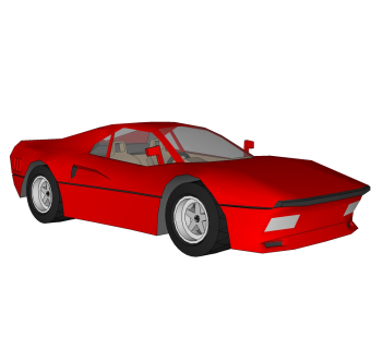 现代跑车免费su模型，现代跑车skp模型，跑车su素材下载