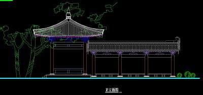 驿廊CAD施工图，驿廊CAD图纸下载