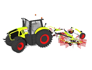现代农业机械设备sketchup模型，农业机械skp模型下载