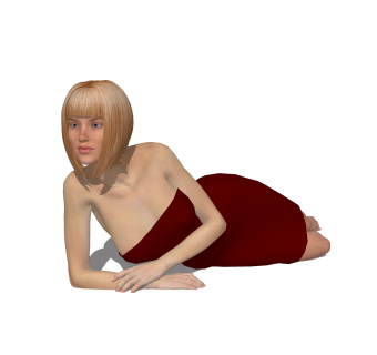 漂亮女人草图大师模型，人物sketchup模型下载